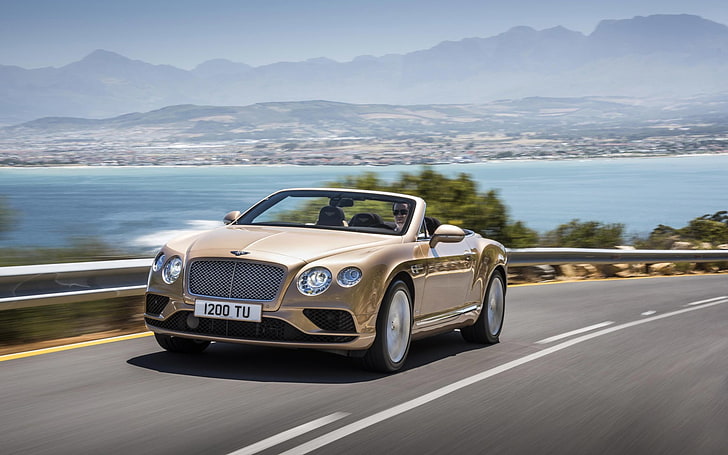 brązowy kabriolet coupe, bentley, continental gt, koncepcja, kabriolet, Tapety HD