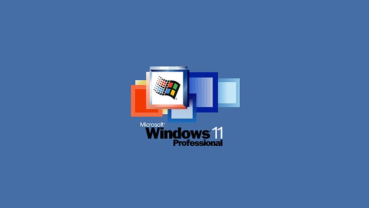 ويندوز 11 ، مايكروسوفت ويندوز ، شعار ، فن رقمي ، نظام تشغيل، خلفية HD