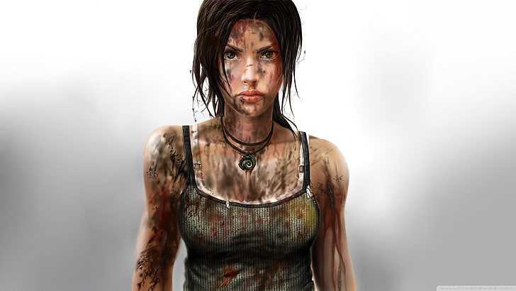 Seni digital Lara Croft, Lara Croft, Tomb Raider, Wallpaper HD