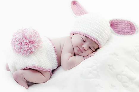 女の赤ちゃん、睡眠、赤ちゃん、睡眠、睡眠、女の赤ちゃん、 HDデスクトップの壁紙 HD wallpaper