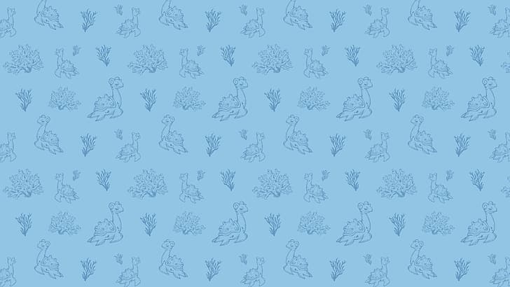 Pokémon, Lapras, pattern, HD wallpaper