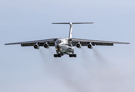 Militärt transportflygplan, Ilyushin Il-76, Flygplan, Transportflygplan, HD tapet HD wallpaper