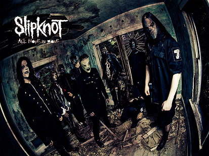 Slipknot All Hope is Gone poster, Band (Music), Slipknot, Heavy Metal, Industrial Metal, Nu Metal, HD tapet HD wallpaper