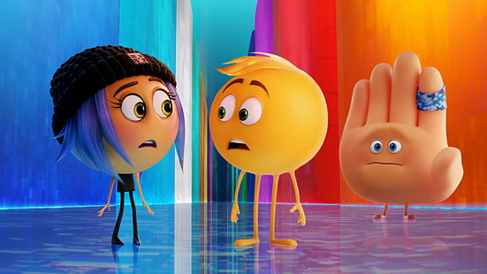 Cena do filme Emoji, Emojimovie: Expresse-se, smiley, 4k, HD papel de parede HD wallpaper