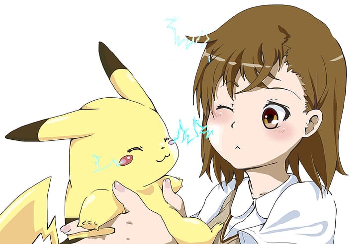 Anime, anime girls, Misaka Mikoto, Pikachu, HD wallpaper | Wallpaperbetter