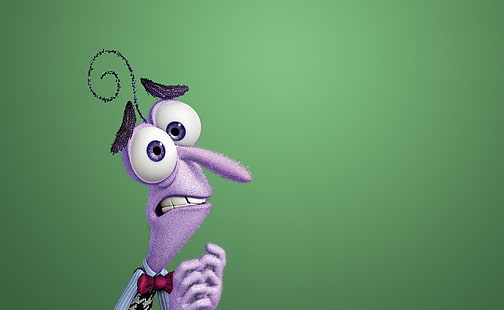 Inside Out 2015 Fear - Disney, Pixar, ilustrasi karakter kartun ungu, Kartun, Lainnya, Inside, Disney, Fear, pixar, 2015, Wallpaper HD HD wallpaper