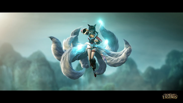 Tapety cyfrowe League Legends, Ahri, League of Legends, gry wideo, Tapety HD