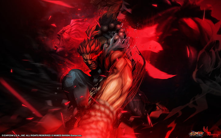 Akuma illustration, Akuma, Street Fighter, Capcom, HD wallpaper