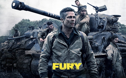 غلاف فيلم Fury ، حرب ، غضب (فيلم) ، أفلام، خلفية HD HD wallpaper