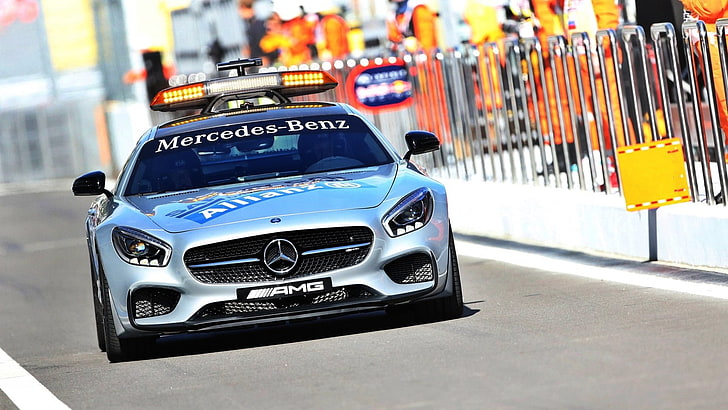 Mercedes-Benz, Формула 1, предпазна кола, Mercedes-AMG GT, кола, превозно средство, HD тапет