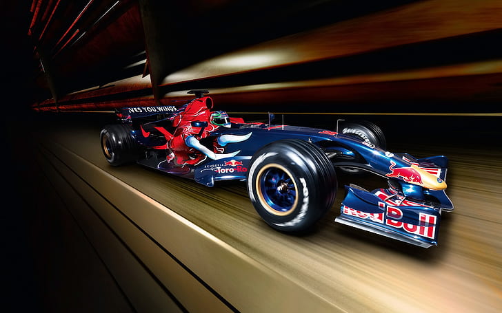 Формула 1 Red Bull 2007, формула 1, f1, красный бык, гонки, HD обои
