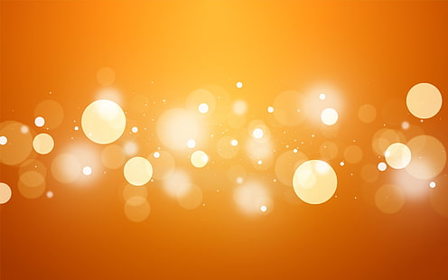 gelbe Bokeh Lichter, Blendung, Kreise, Licht, Leuchten, HD-Hintergrundbild HD wallpaper