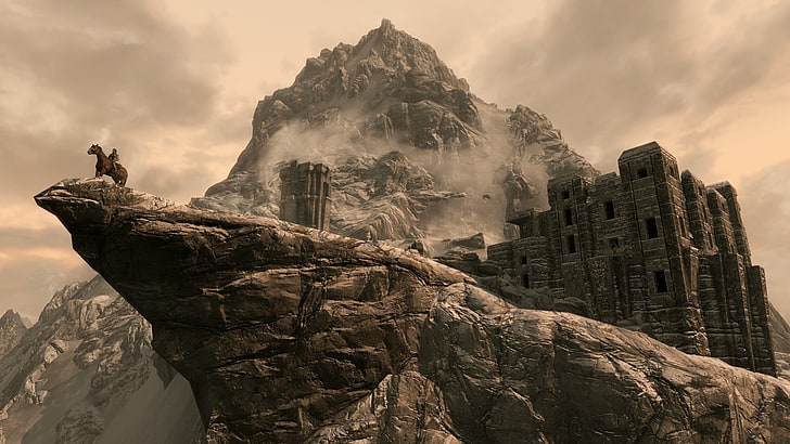 game digital wallpaper, The Elder Scrolls V: Skyrim, video games, HD wallpaper