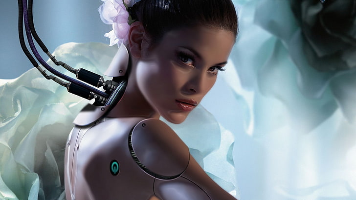 roboter, grafik, digitale kunst, HD-Hintergrundbild
