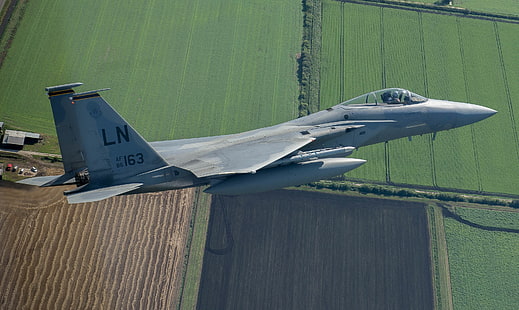 طائرة عسكرية من طراز McDonnell Douglas F-15 Eagle، خلفية HD HD wallpaper