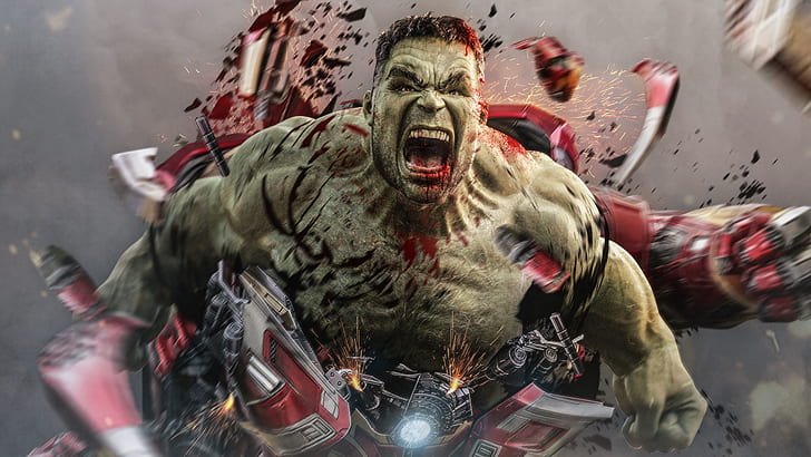 Os Vingadores, Avengers Endgame, Hulk, HD papel de parede