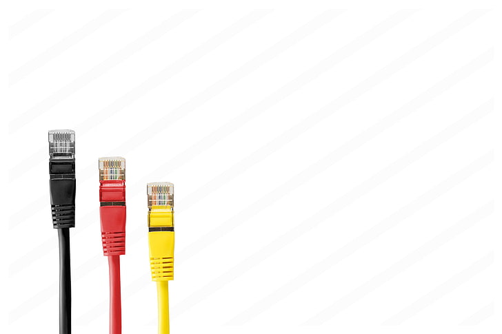câbles, coloré, coloré, câbles Ethernet, câbles LAN, câbles de réseau, connecteurs de réseau, câbles de raccordement, RJ 45, RJ45, Fond d'écran HD