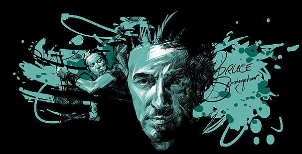 Sänger, Bruce Springsteen, HD-Hintergrundbild HD wallpaper
