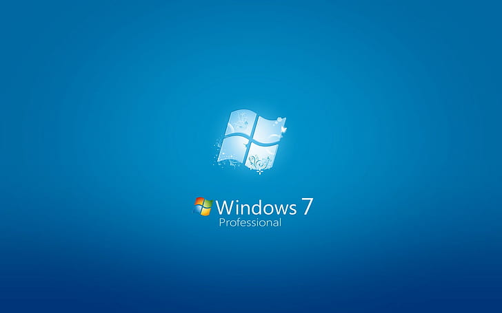 Windows 7, system operacyjny, Microsoft Windows, błękitny, Tapety HD
