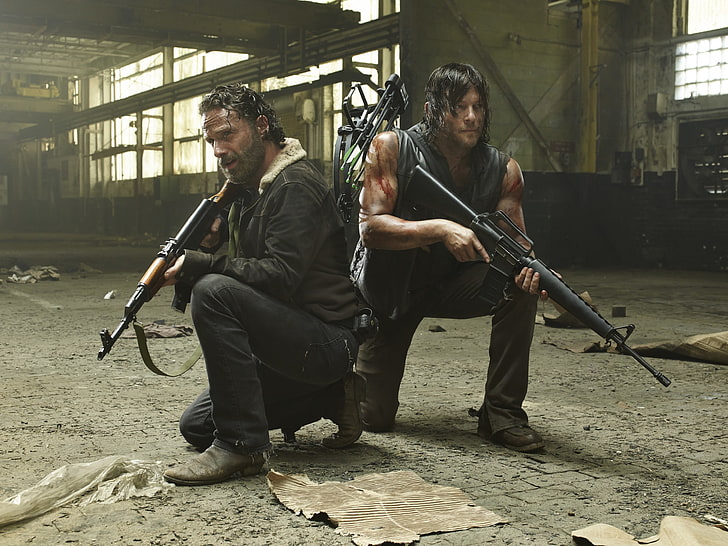 Daryl Dixon y Rick Grimes, The Walking Dead, TV, Fondo de pantalla HD