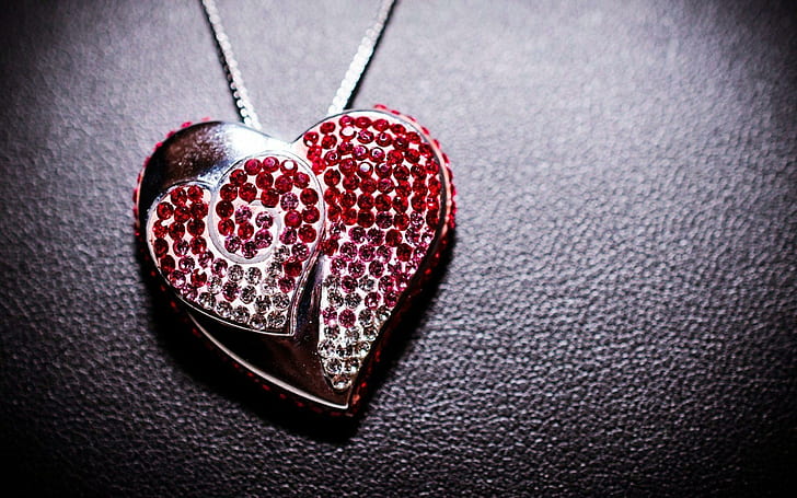 Lovely Pendant Jewelry Heart, 1920x1200, lovely, pendant, jewelry, heart, HD wallpaper