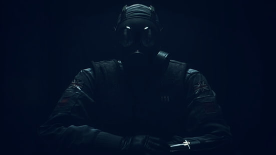 postać z maską, tapeta cyfrowa, Rainbow Six: Siege, SWAT, gry wideo, Rainbow Six, Tapety HD HD wallpaper