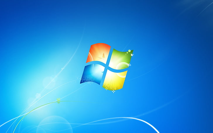 Logo Windows, Microsoft Windows, Windows 7, system operacyjny, Tapety HD