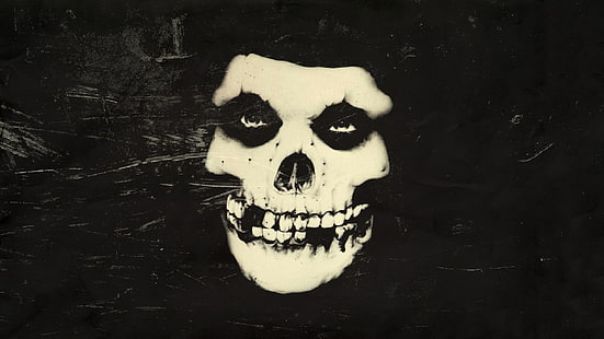 peinture de crâne, Misfits, groupes de rock, crâne, musique, artwork, Fond d'écran HD HD wallpaper