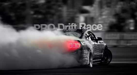 PRO Drift Race, negro Ford Mustang GT drift car, Cars, Supercars, cs9, cs9 fx design, drift, pro drift race, ford, Fondo de pantalla HD HD wallpaper