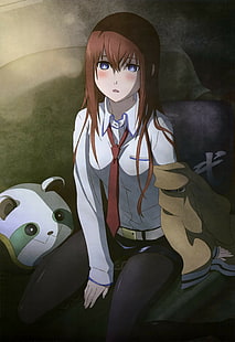 Steins; Gate, Anime Girls, Makise Kurisu, Anime, HD-Hintergrundbild HD wallpaper