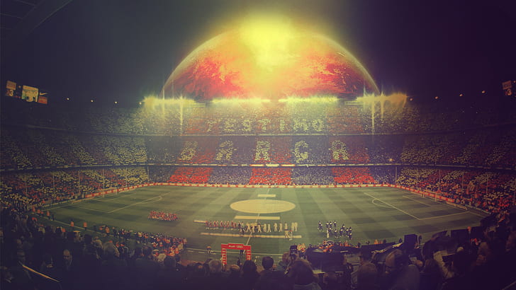 Soccer Barcelona Match Stadium El Clasico Camp Nou 1920x1080 Sports Football Hd Art Hd Wallpaper Wallpaperbetter