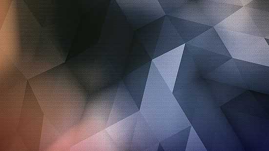 مجردة ، مثلث ، فن رقمي، خلفية HD HD wallpaper