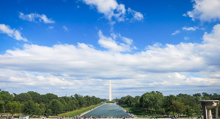 Monuments, Washington Monument, America, Capitol, Lincoln, Man Made, Memorial, USA, United States, Washington, HD wallpaper