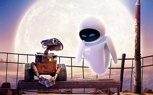 WALL E Eve HD, film, pareti, e, vigilia, pixar, Sfondo HD HD wallpaper