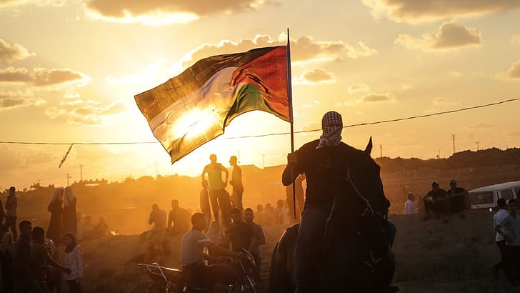 Palestina, bandeira, HD papel de parede