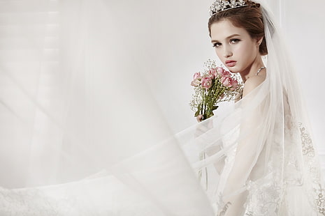 невесты, женщины, модель, HD обои HD wallpaper