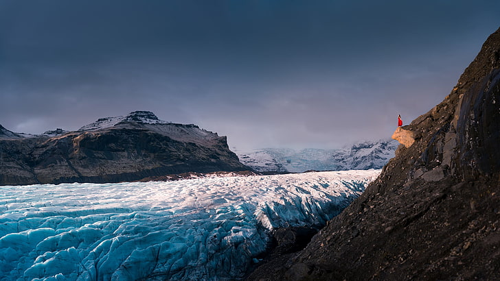 gletser, alam, es, lanskap, pegunungan, Wallpaper HD