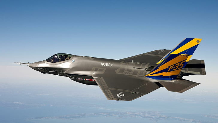 Lockheed Martin F-35 Relâmpago, martin, relâmpago, lockheed, lutador, aviões, HD papel de parede