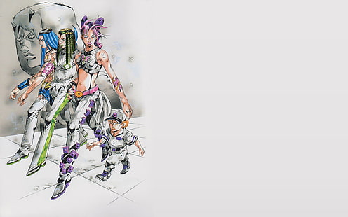 JoJo's Bizarre Adventure, аниме, манга, Стальной балл Ран, HD обои HD wallpaper