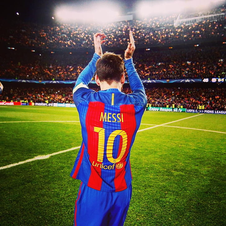 Leonel Messi, FC Barcelona, ​​klub sepak bola, sepak bola, Lionel Messi, Camp Nou, Wallpaper HD