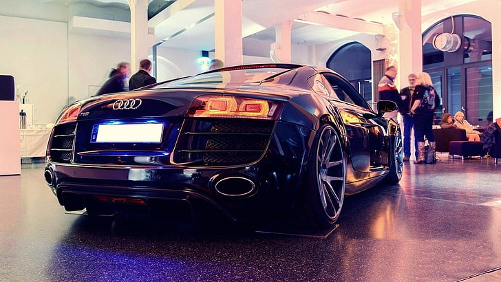 blaues Audi Auto, Auto, Audi R8, HD-Hintergrundbild