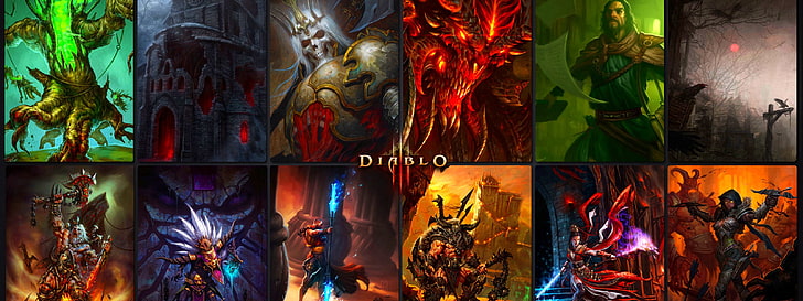 action, Dark, Diablo, Dungeon, fantasy, Fighting, poster, rpg, warrior, HD wallpaper