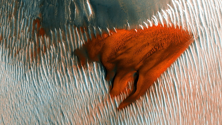 Marte, NASA, duna, paisaje, Fondo de pantalla HD