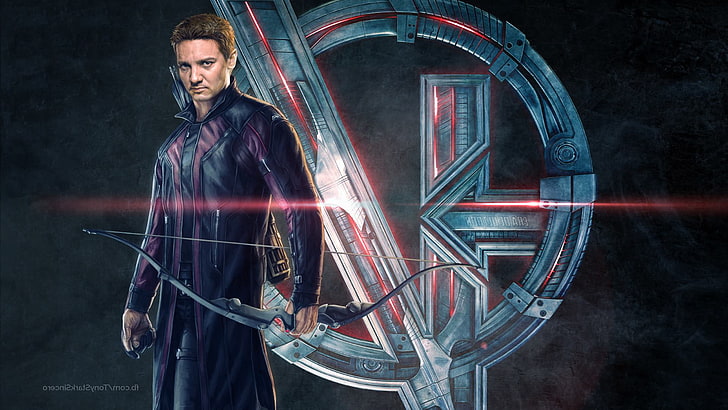 Avengers: Age Of Ultron, Bow And Arrow, Clint Barton, Concept Art, Hawkeye, Jeremy Renner, movies, superhero, symbols, The Avengers, HD wallpaper
