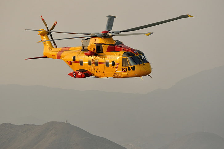 полет, хеликоптер, търсене и спасяване, CH-149, HD тапет