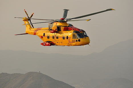 비행, 헬리콥터, 수색 및 구조, CH-149, HD 배경 화면 HD wallpaper