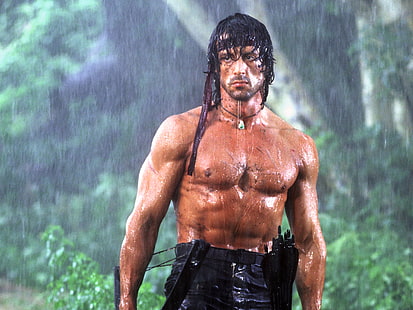 Rambo Sylvester Stallone, rambo, sylvester, stallone, películas, Fondo de pantalla HD HD wallpaper