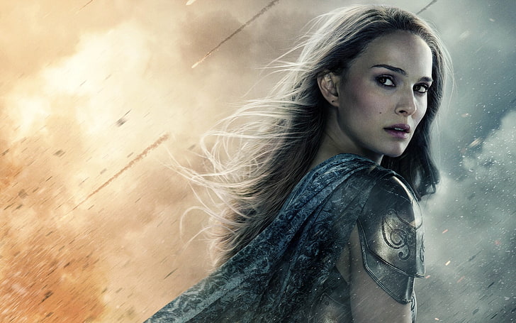 women, face, Natalie Portman, movies, Thor 2: The Dark World, Thor, HD wallpaper