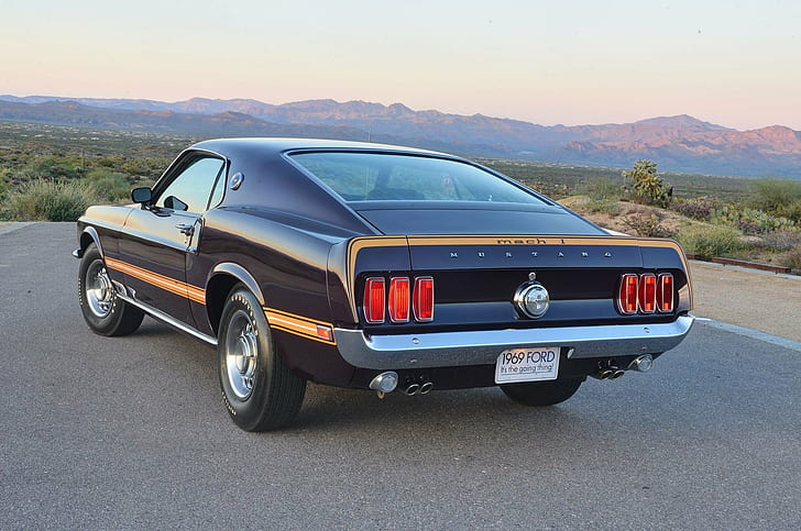 1969, klasyczny, ford, mach-1, muscle, mustang, stary, oryginalny, usa, Tapety HD