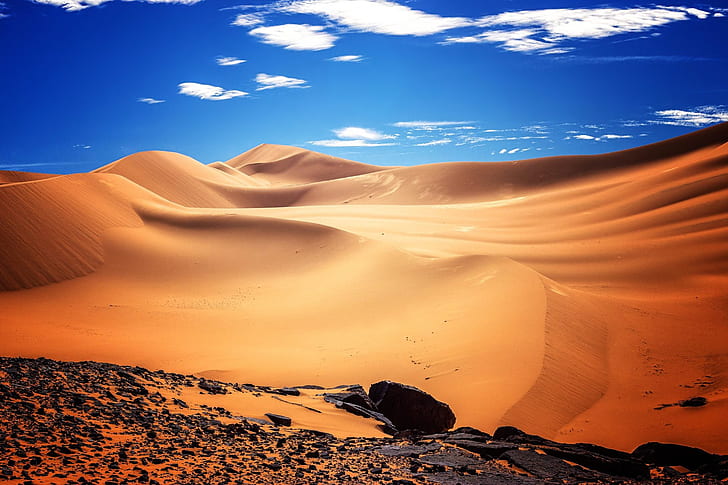 Wüste, Natur, Afrika, Düne, Felsen, Sahara, HD, 4k, HD-Hintergrundbild